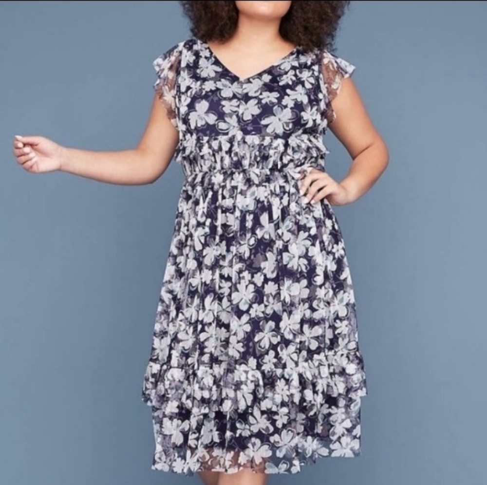 2 for $40 - Lane Bryant Floral Mess Dress